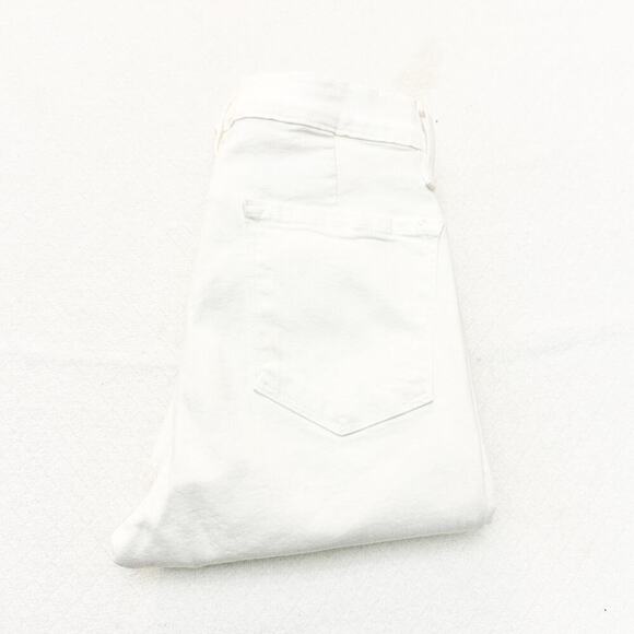Frame Le Skinny De Jeanne Blanc Flared White Denim Jeans LSJFLRE403 Size 29 - Picture 1 of 9